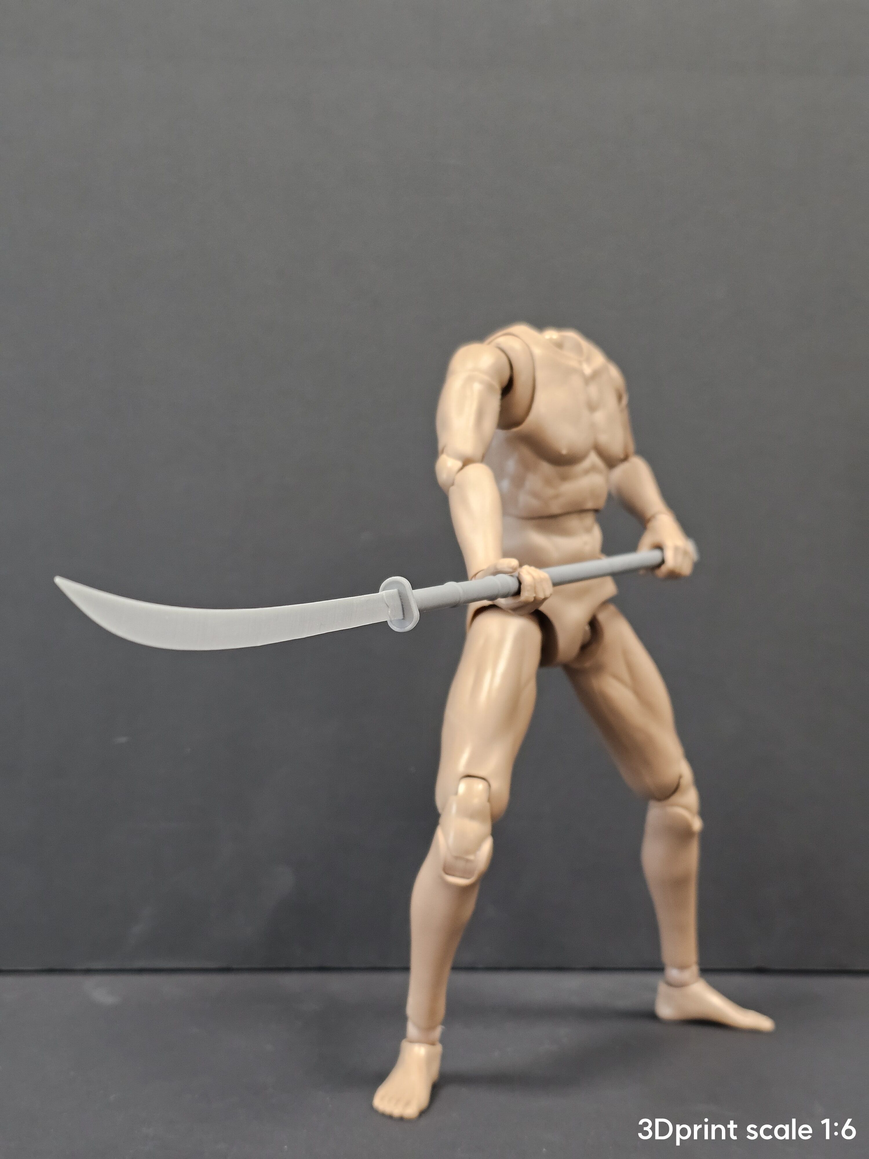 Weapons Encyclopedia 166 Naginata 3D print model_10