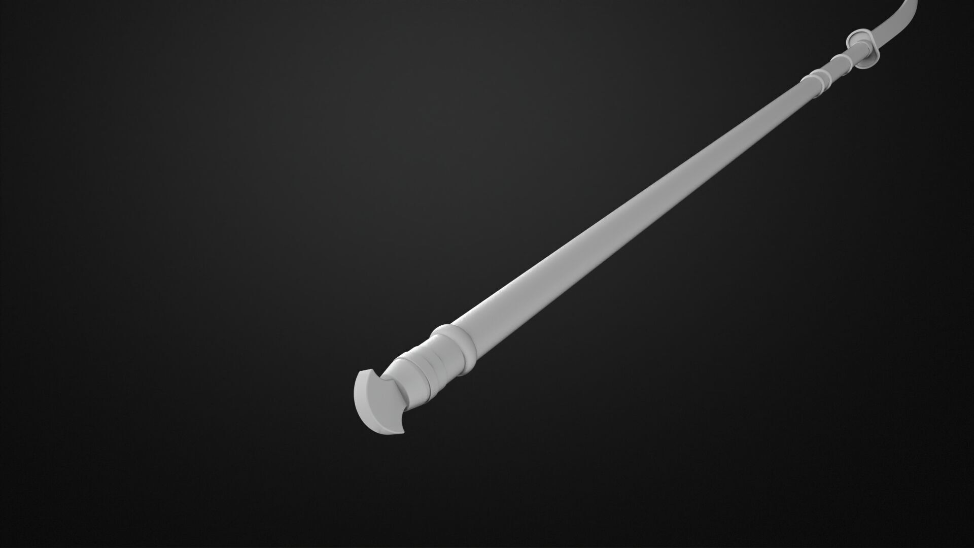 Weapons Encyclopedia 166 Naginata 3D print model_5