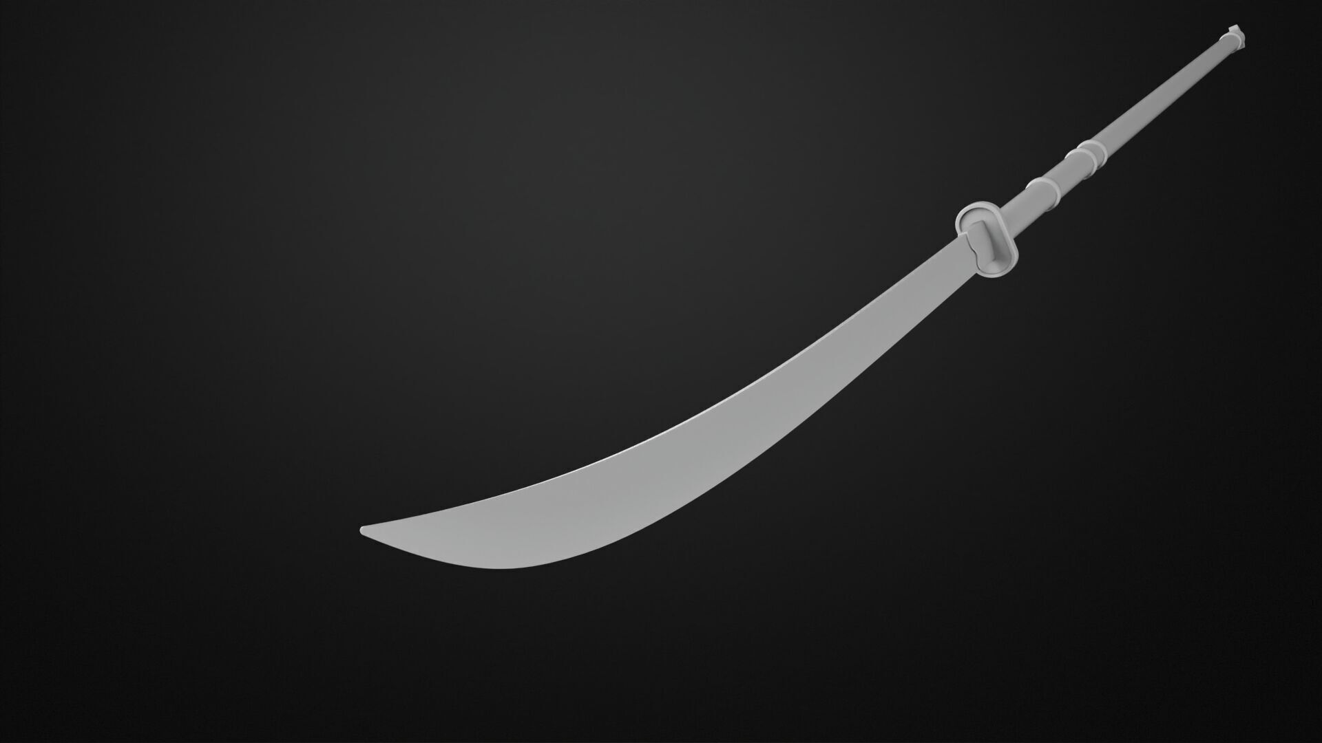 Weapons Encyclopedia 166 Naginata 3D print model_4