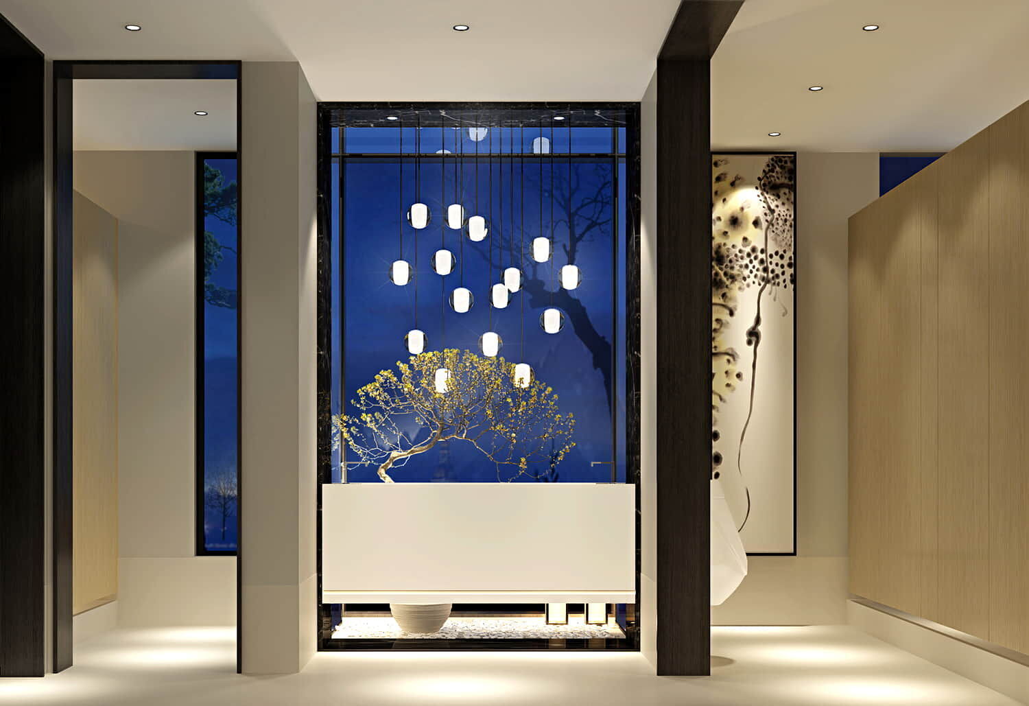 Public Restroom - Modular Design Game-Ready 3D Scene Low-poly 3D model_17