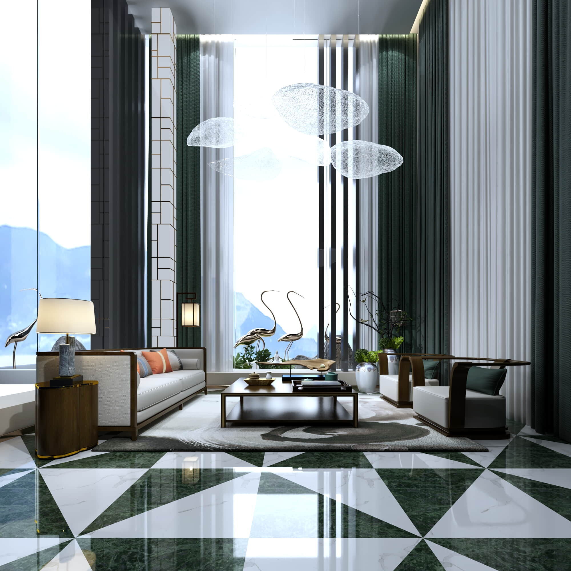 Public Restroom - Modular Design Game-Ready 3D Scene Low-poly 3D model_7