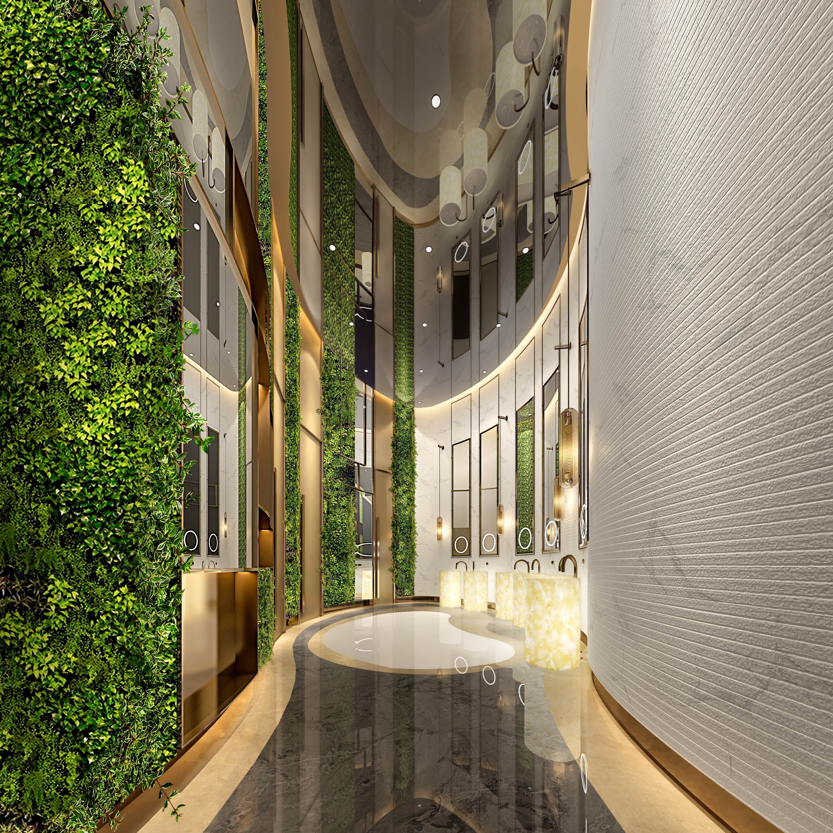 Public Restroom - Modular Design Game-Ready 3D Scene Low-poly 3D model_4