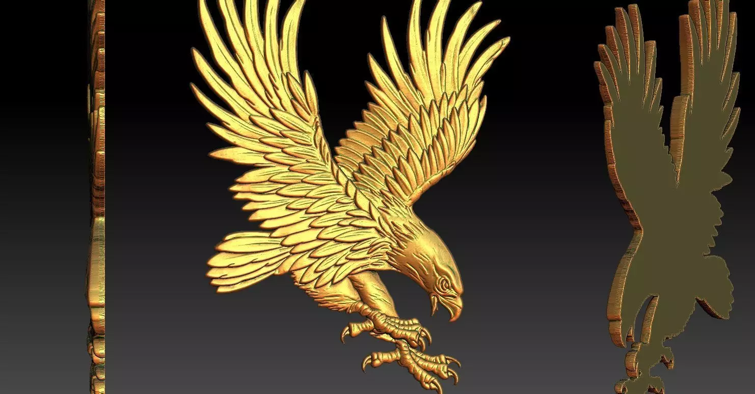 7 Eagle CNC Relief Model 3D print model