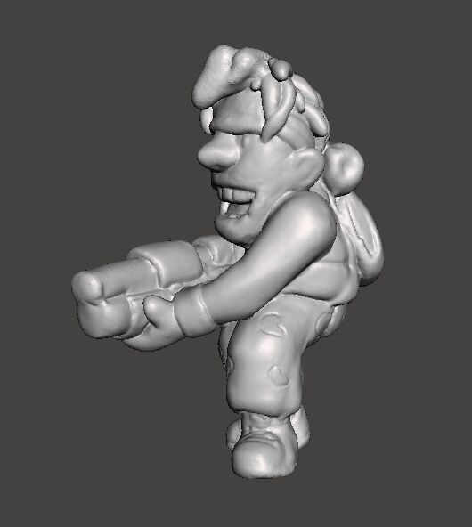 METAL SLUG MARCO ROSSI MINIATURE MODEL FOR SCIFI GAMES RPG 3D print model_4