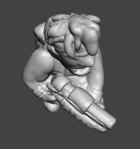 METAL SLUG MARCO ROSSI MINIATURE MODEL FOR SCIFI GAMES RPG 3D print model_7