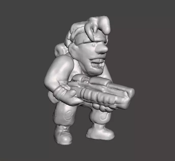 METAL SLUG MARCO ROSSI MINIATURE MODEL FOR SCIFI GAMES RPG 3D print model_0