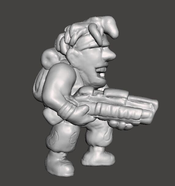 METAL SLUG MARCO ROSSI MINIATURE MODEL FOR SCIFI GAMES RPG 3D print model_1