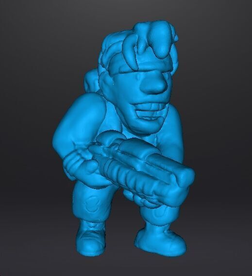 METAL SLUG MARCO ROSSI MINIATURE MODEL FOR SCIFI GAMES RPG 3D print model_9