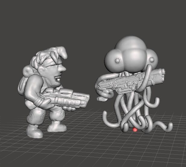 METAL SLUG MARCO ROSSI MINIATURE MODEL FOR SCIFI GAMES RPG 3D print model_2