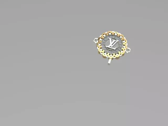 lv bracelet  3D print model_0