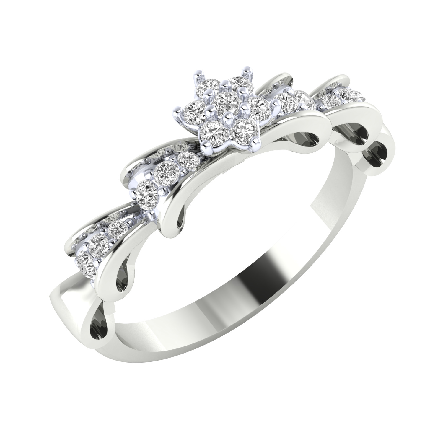 Women Ring Render 3dm STL MTL SLC JCD OBJ FBX Details 3D print model_2