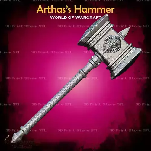 Arthas Hammer Cosplay World Of Warcraft - STL File