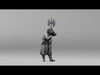 001639 Guard at Rest Medieval Halberd Soldier 3D Scan Low-poly 3D model_1