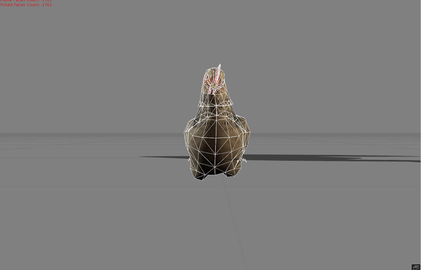Chicken Animal  Low-poly 3D model_6