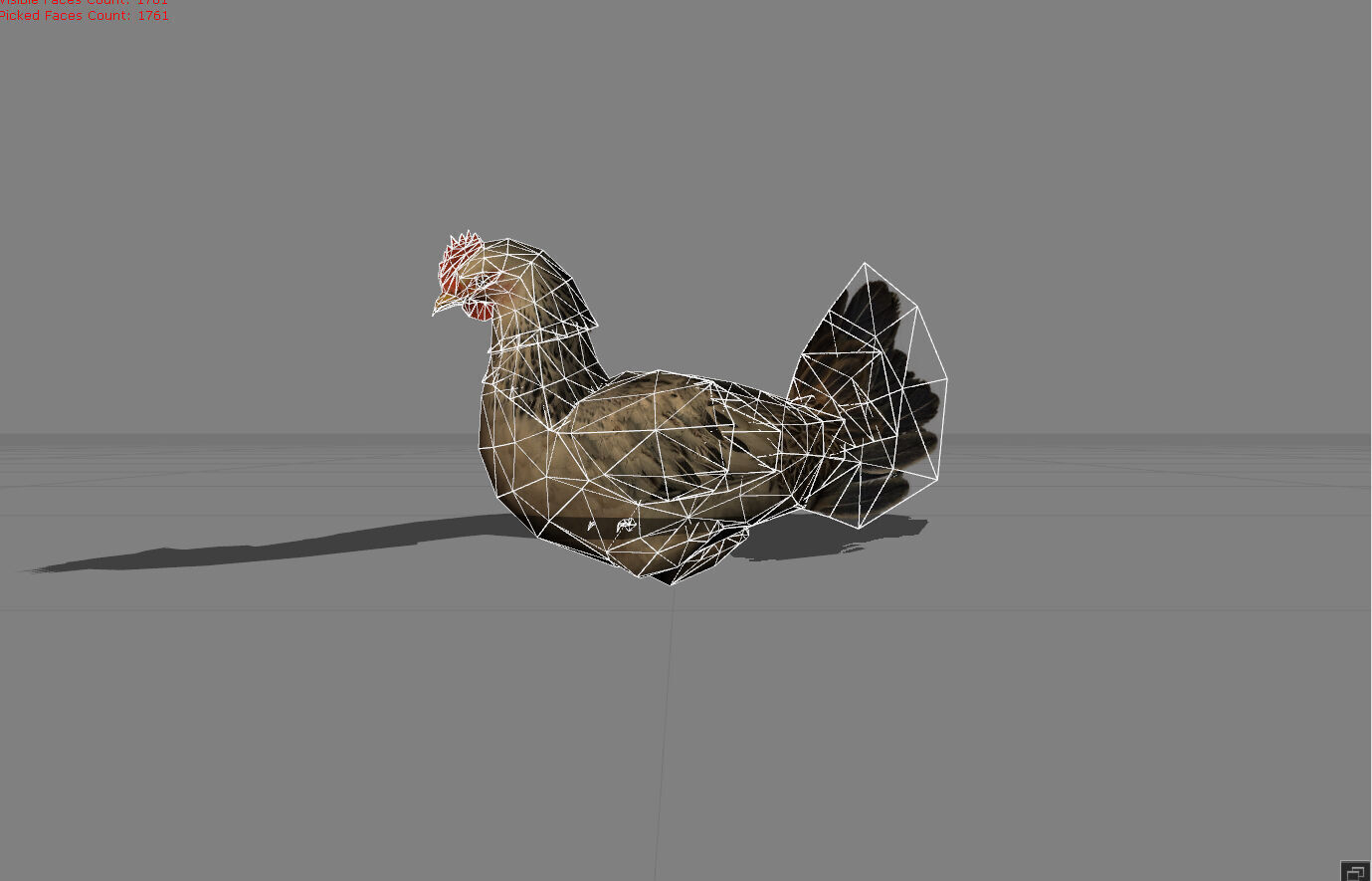Chicken Animal  Low-poly 3D model_7