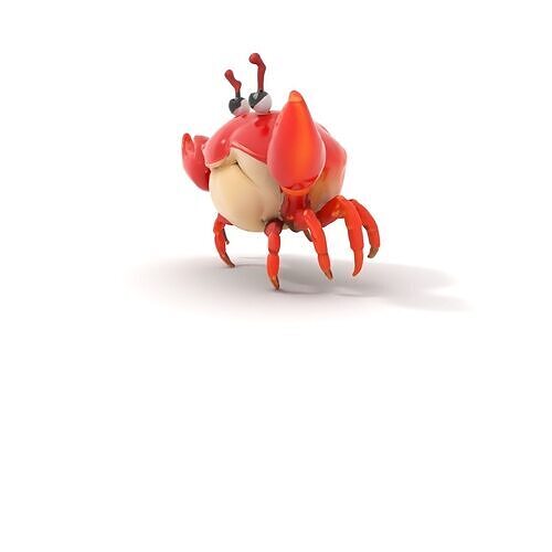 Cartoon Crab D Model Pack Low-poly 3D model