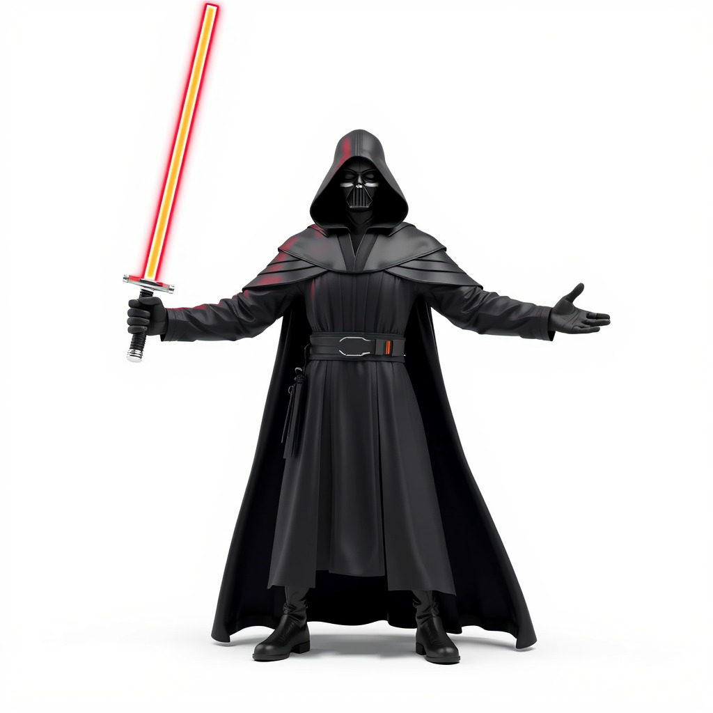 Dark Hooded Warrior Character Rigged and Animated D Model Low-poly 3D model_2