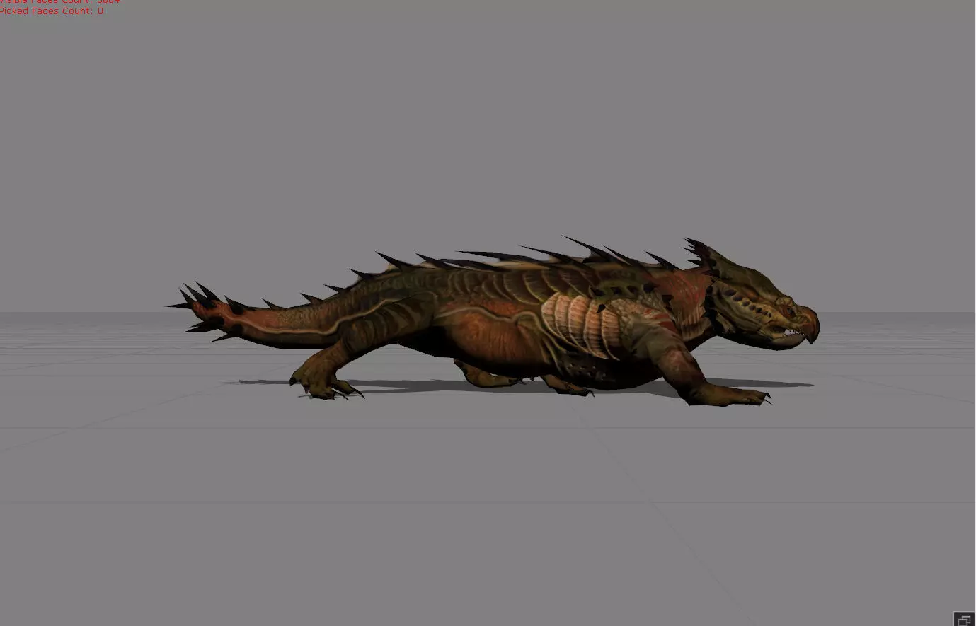 Comodo Reptile Animal Low-poly 3D model