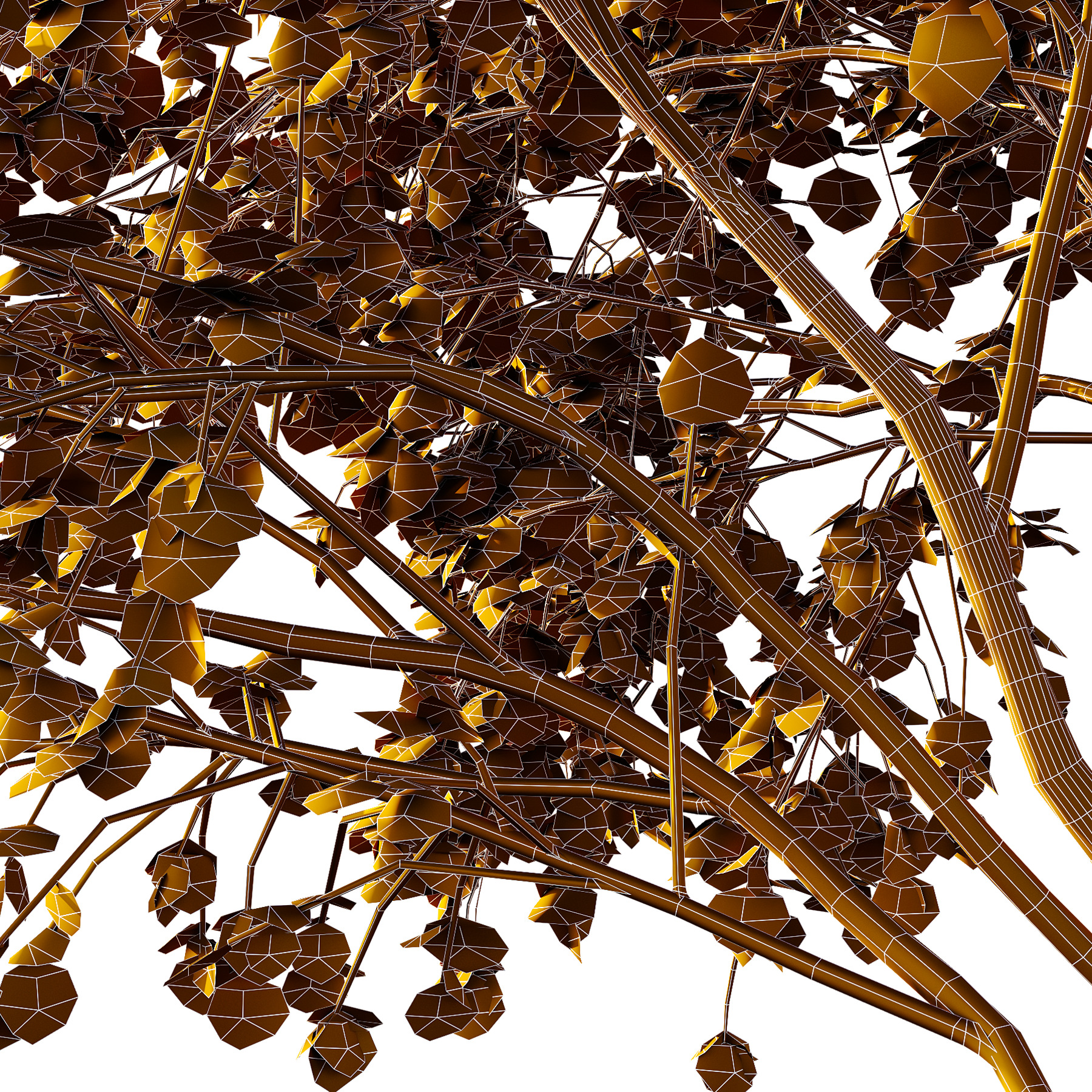 Acer Pseudoplatanus spring trees 02 3D model_3