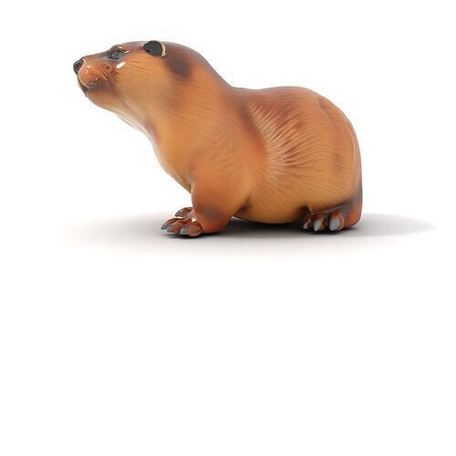Realistic Otter Model Pack for Animation and Games Low-poly 3D model