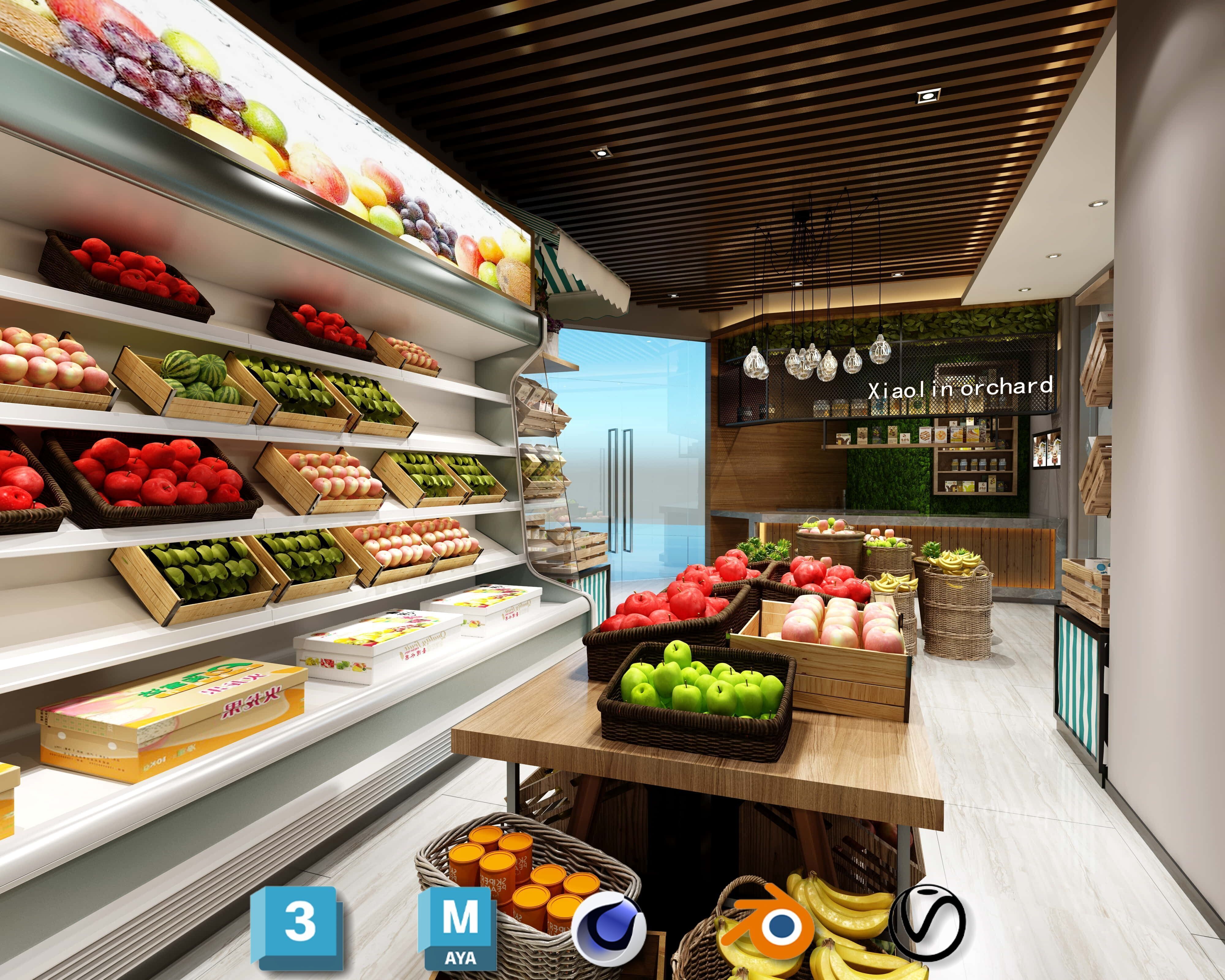 Beauty Salon 3D Scene Collection Low-poly 3D model_38