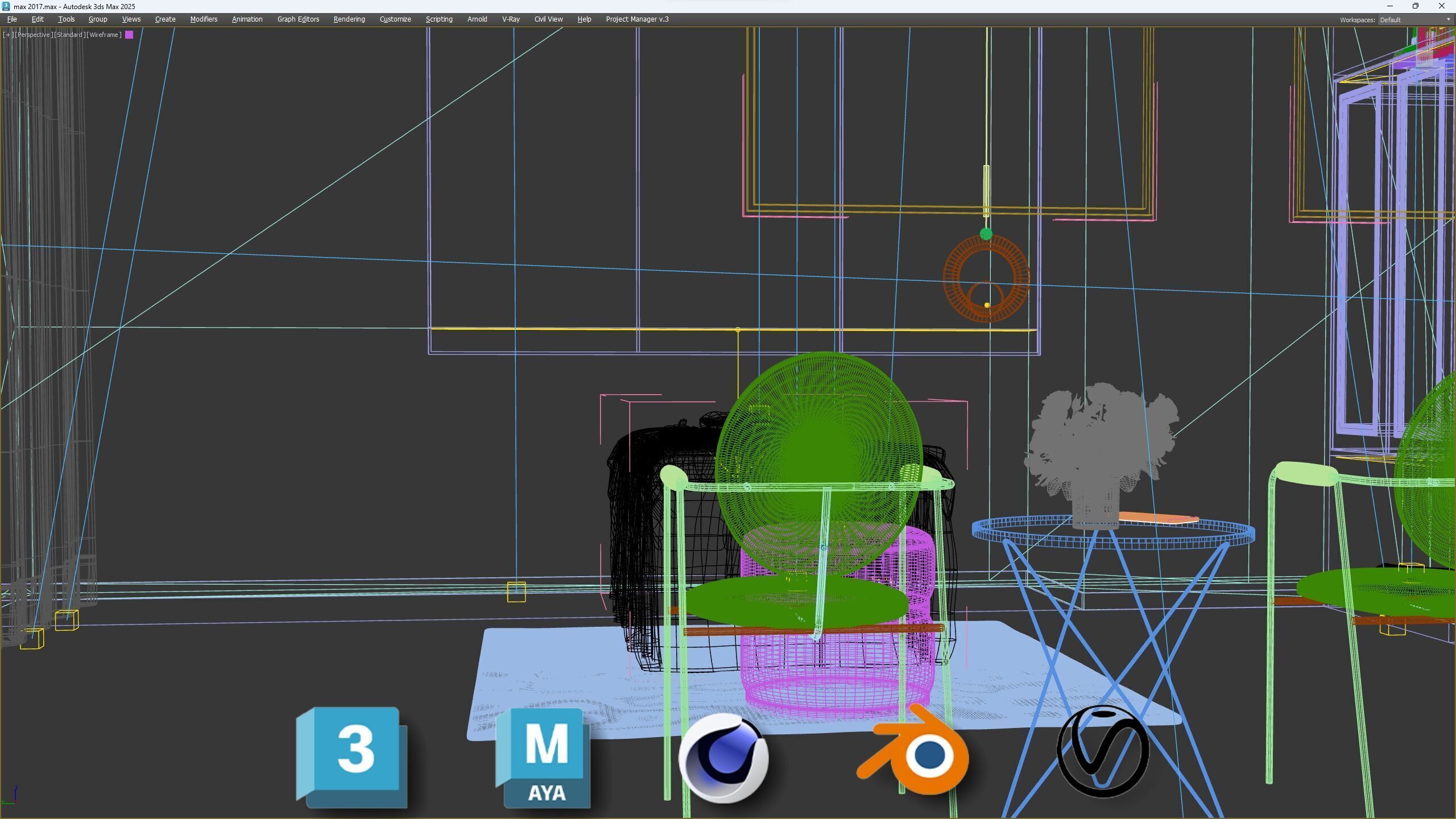 Beauty Salon 3D Scene Collection Low-poly 3D model_40