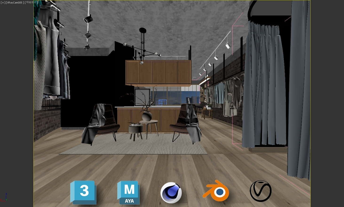 Beauty Salon 3D Scene Collection Low-poly 3D model_14