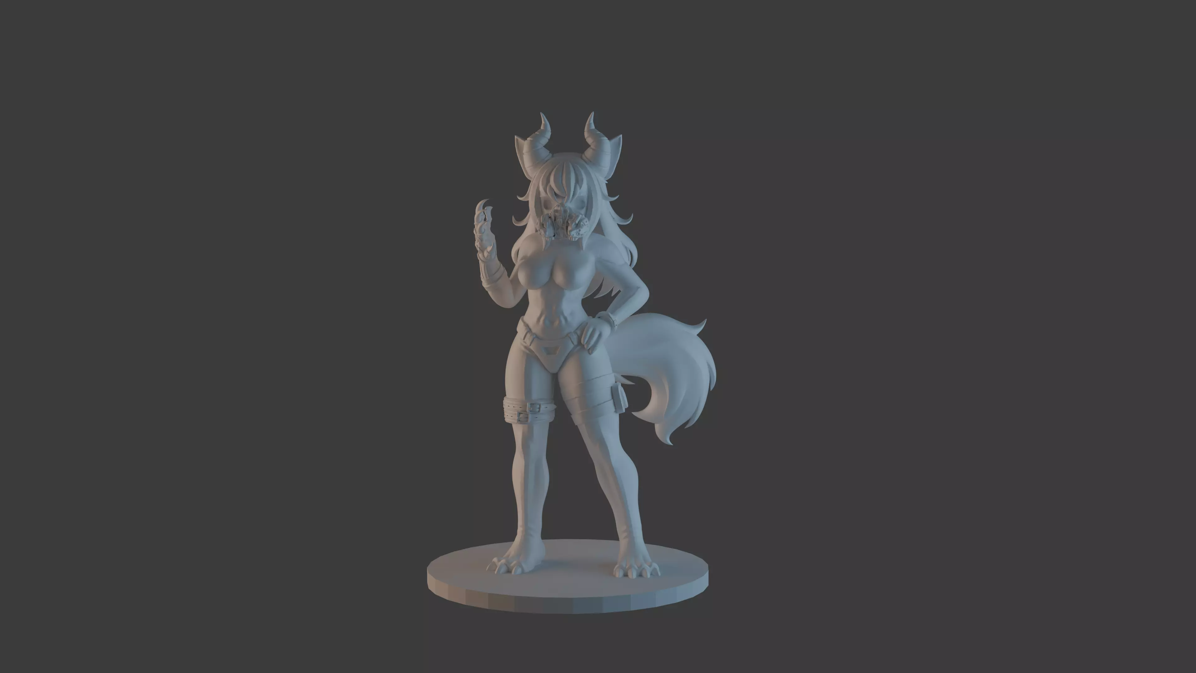 Demon Girl - Demon Slayer 3D print model_0