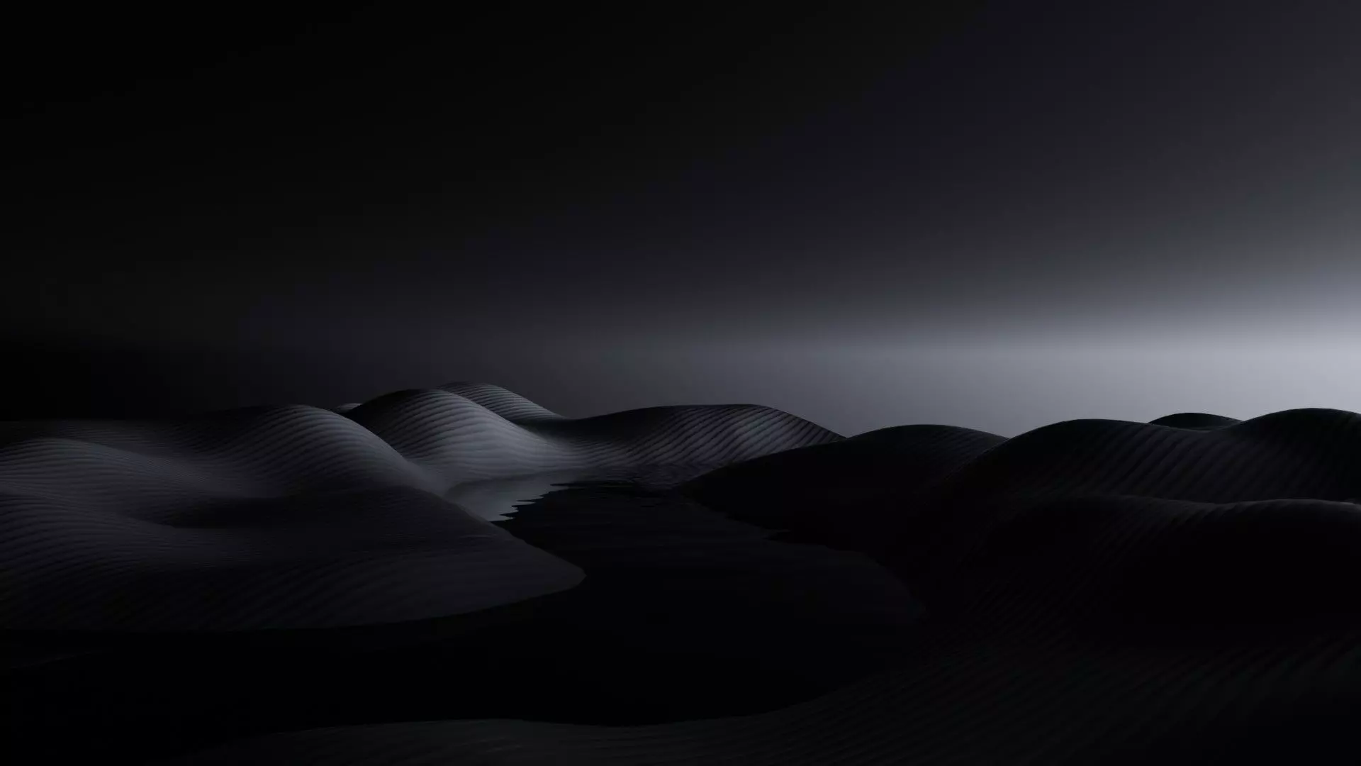 Tranquil Full Moon Landscape Animation 3D model_0