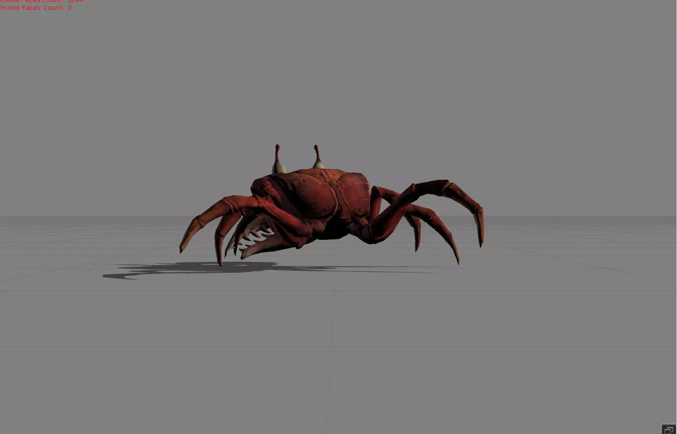 Crab Animal Low-poly 3D model