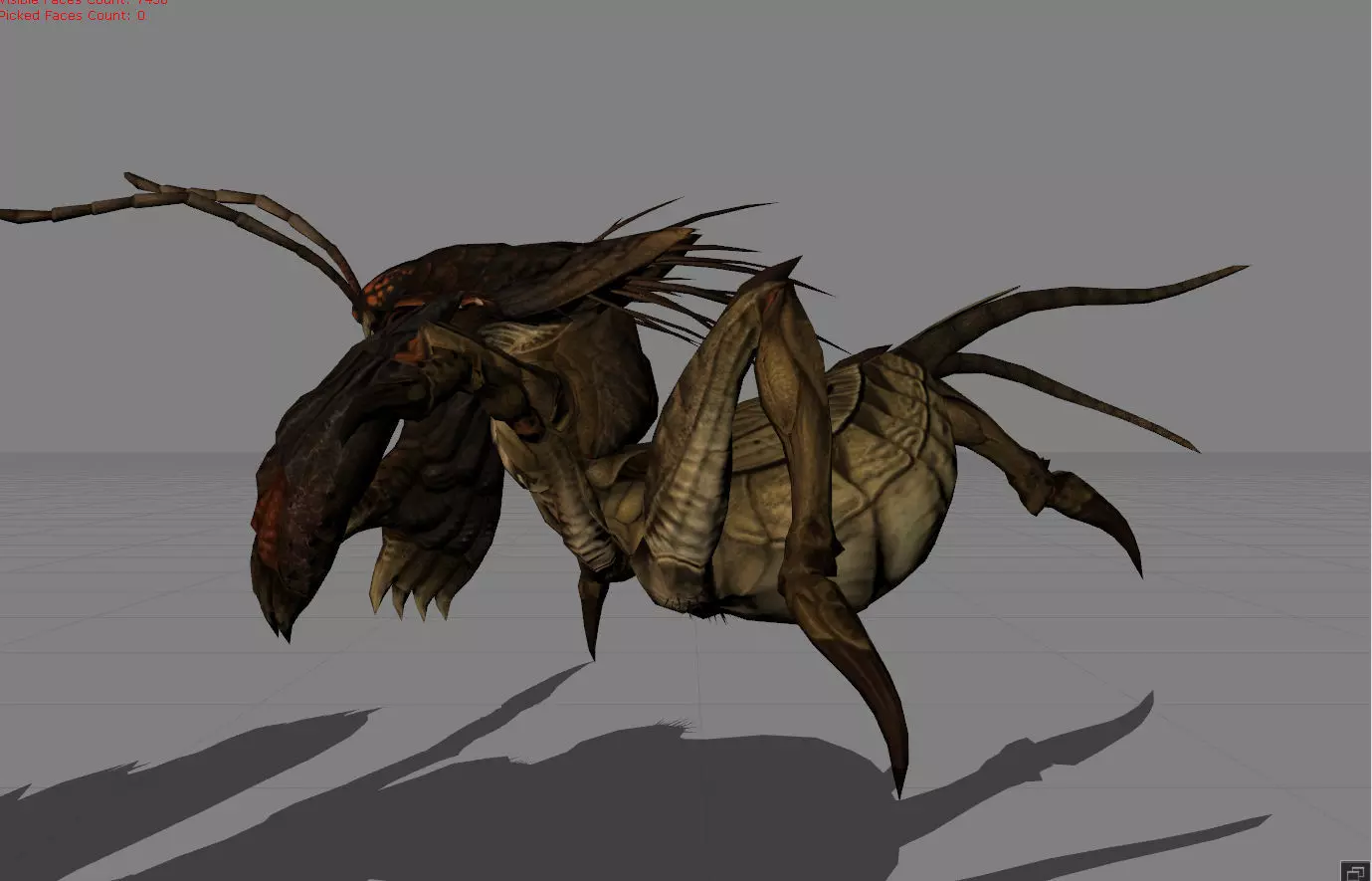 Cricket Animal Low-poly 3D model