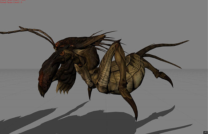 Cricket Animal  Low-poly 3D model