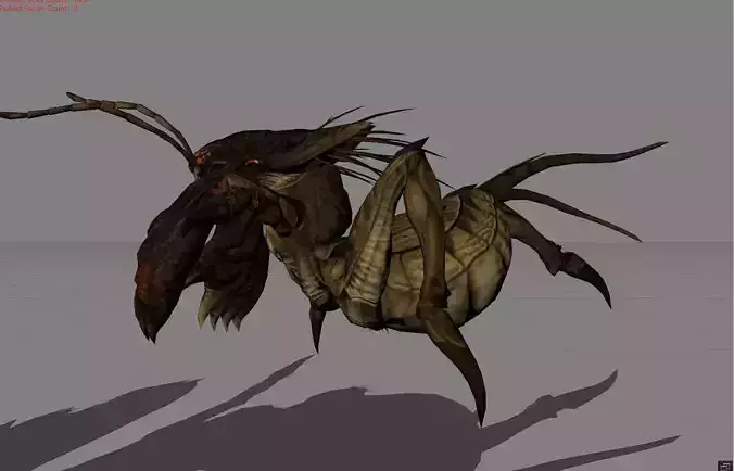 Cricket Animal  Low-poly 3D model