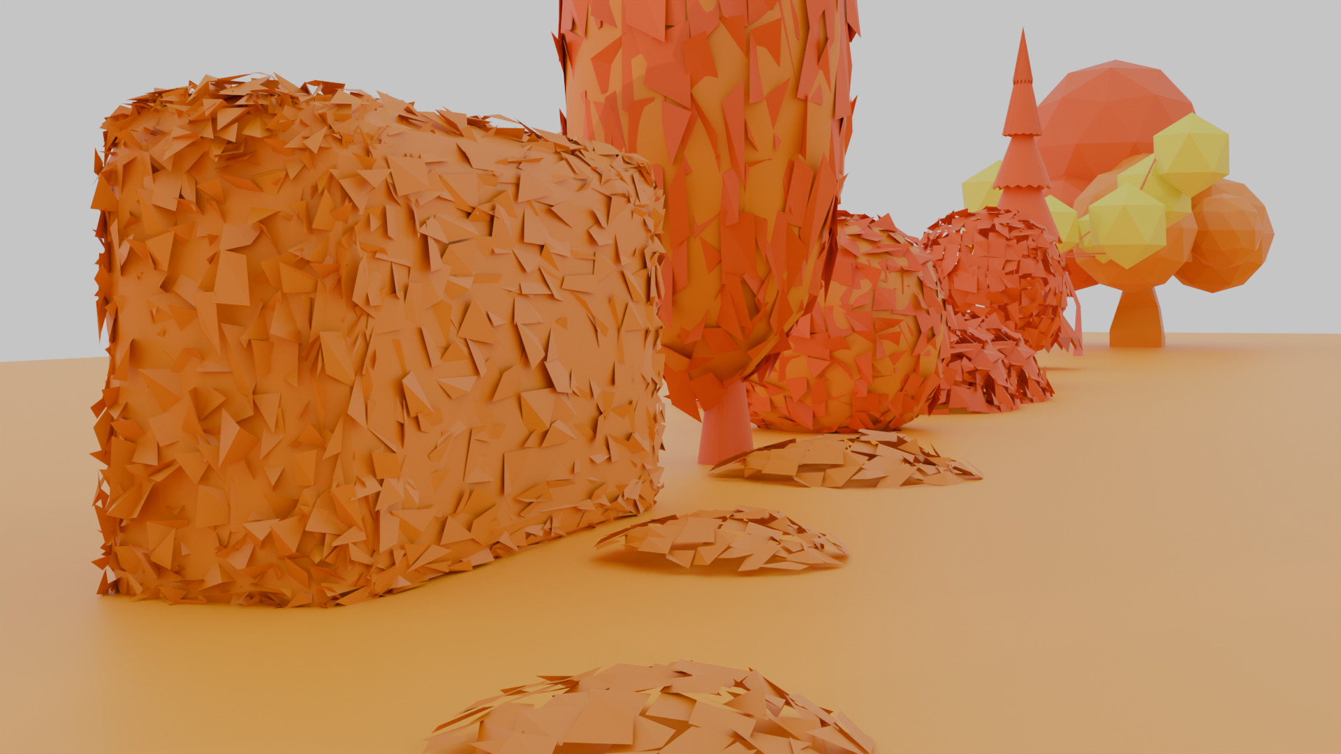 STYLIZED LOW POLY NATURE PACK - TREES AND ROCKS Low-poly 3D model_2