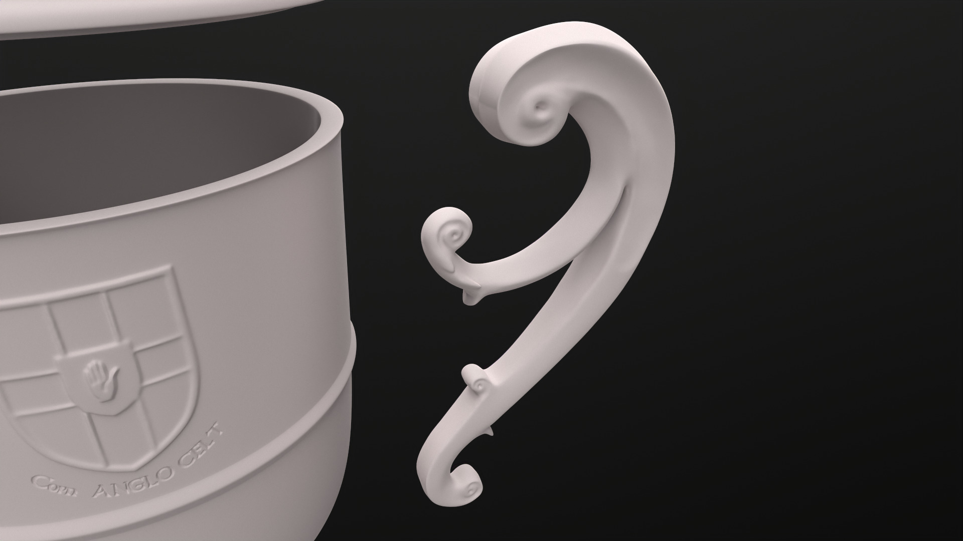 Ulster GAA Cup 3D print model_8