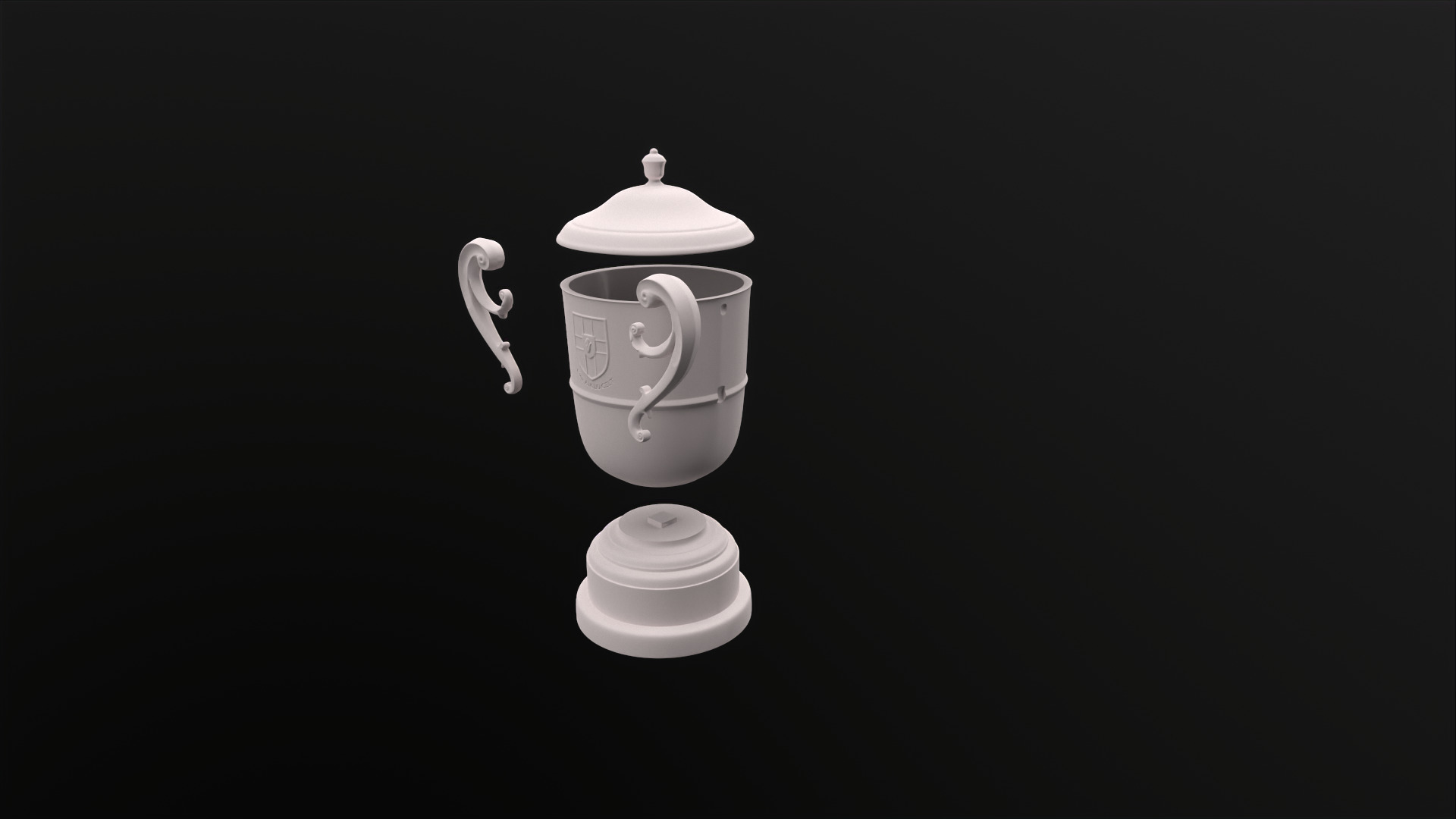 Ulster GAA Cup 3D print model_6
