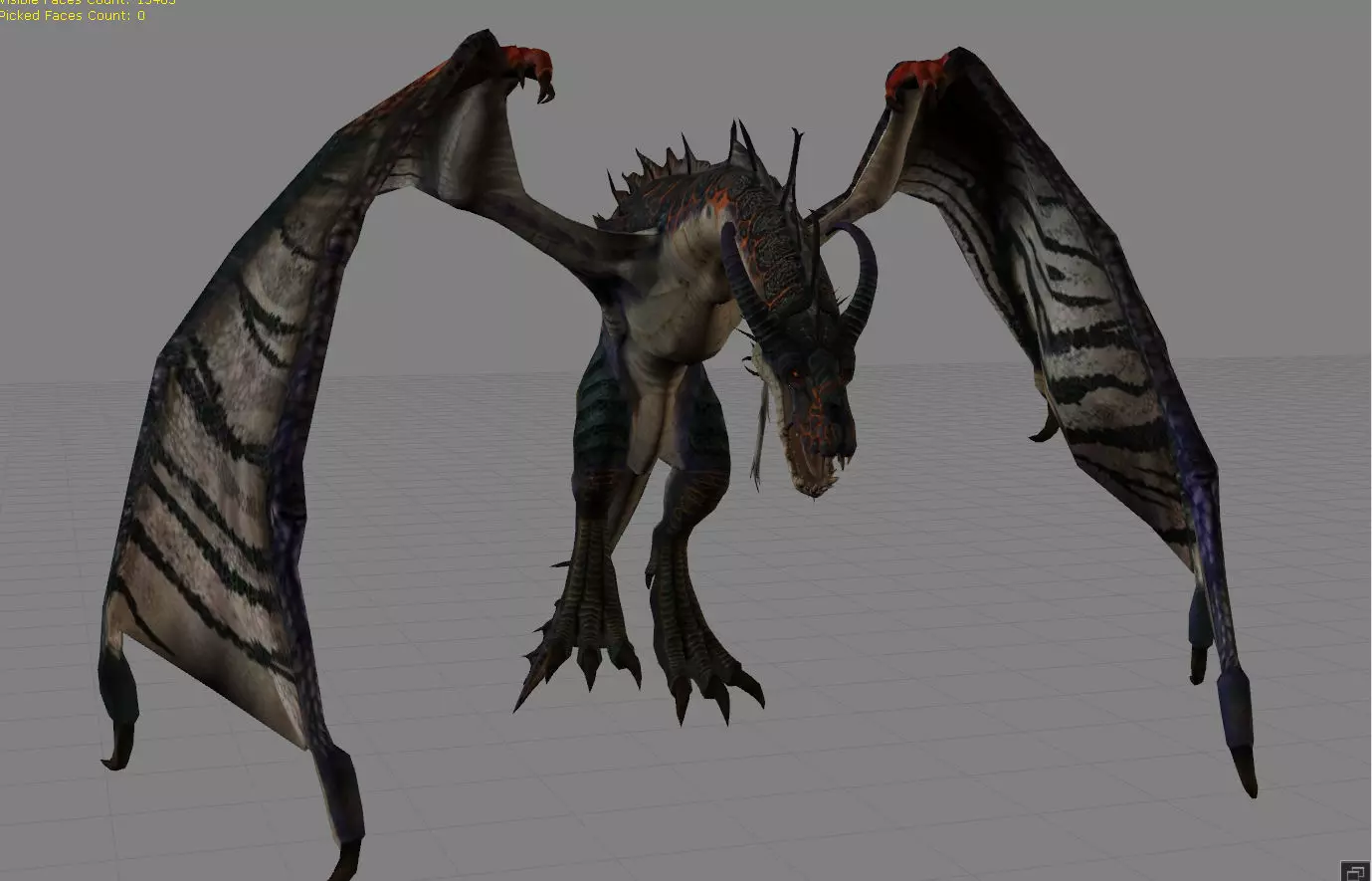 Dragon Fantasy Animal  Low-poly 3D model_0