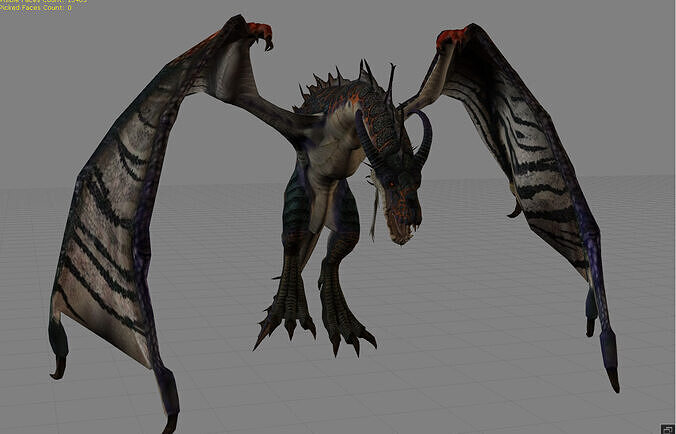 Dragon Fantasy Animal  Low-poly 3D model