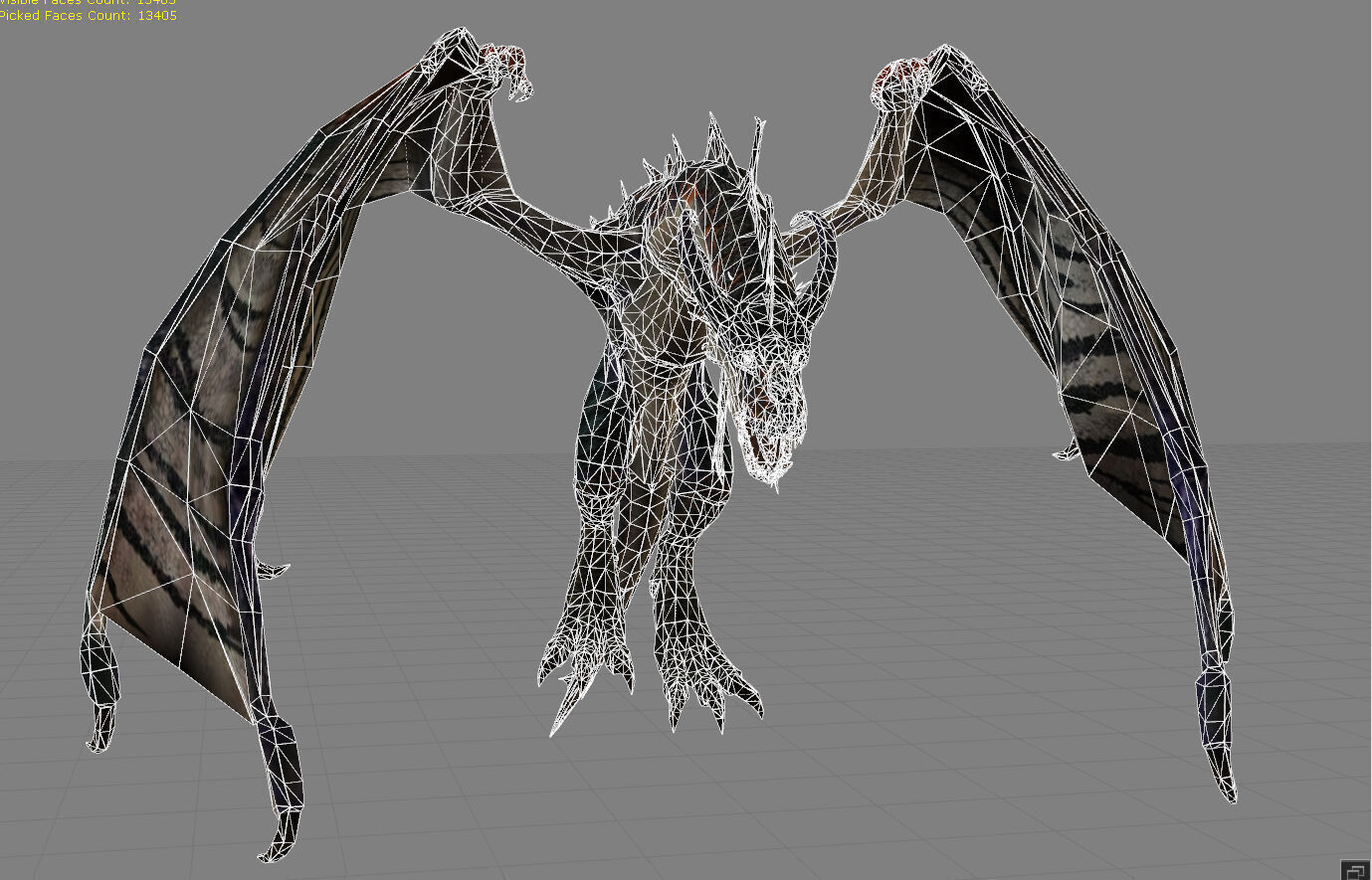Dragon Fantasy Animal  Low-poly 3D model_4