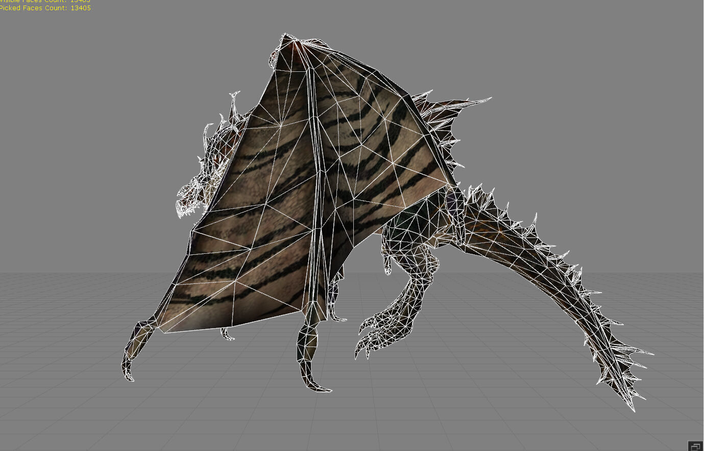 Dragon Fantasy Animal  Low-poly 3D model_6