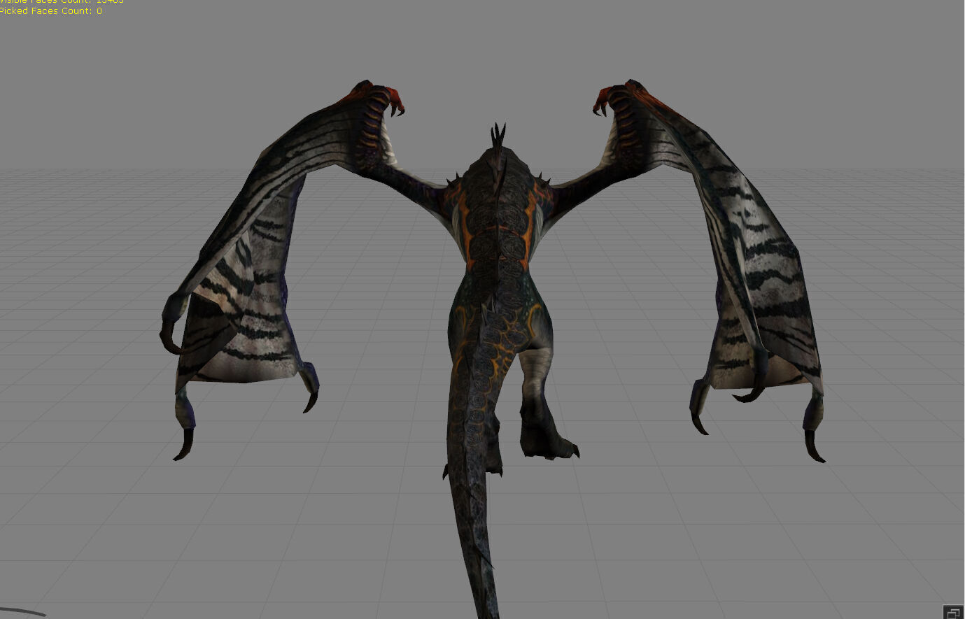 Dragon Fantasy Animal  Low-poly 3D model_3