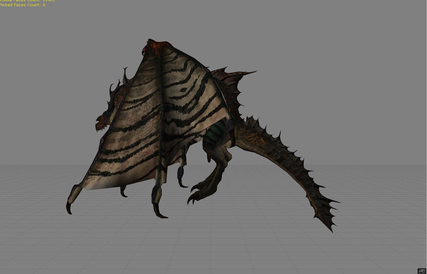 Dragon Fantasy Animal  Low-poly 3D model_2