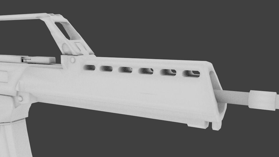 Low HK G36E Low-poly 3D model_8