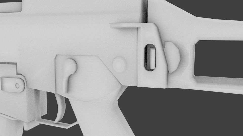 Low HK G36E Low-poly 3D model_6