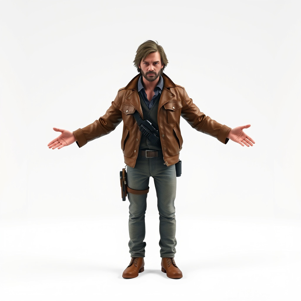 Adventurer Rigged and Animated D Character Model Low-poly 3D model_2