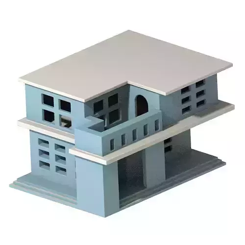 Exquisite Cartoon Villa 3D print model