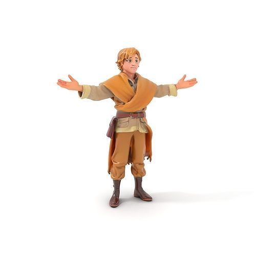 Medieval Young Adventurer Rigged and Animated D Model Low-poly 3D model