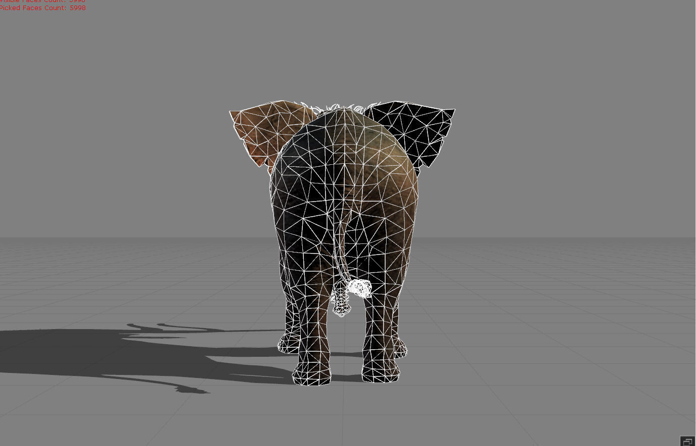 Elephant Animal  Low-poly 3D model_4
