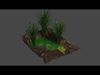 Animated model of a pond 3D model_1