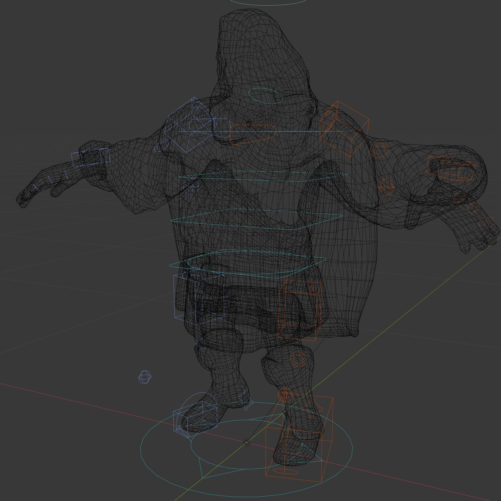 Viking Warrior Detailed Rigged and Animated D Character Model Low-poly 3D model_5